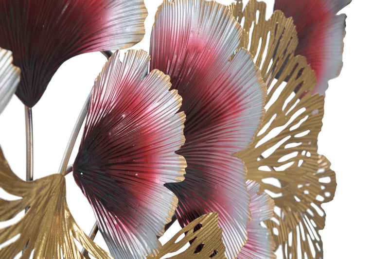 Pannello decorativo 3D da parete in metallo cm 117x5x54h