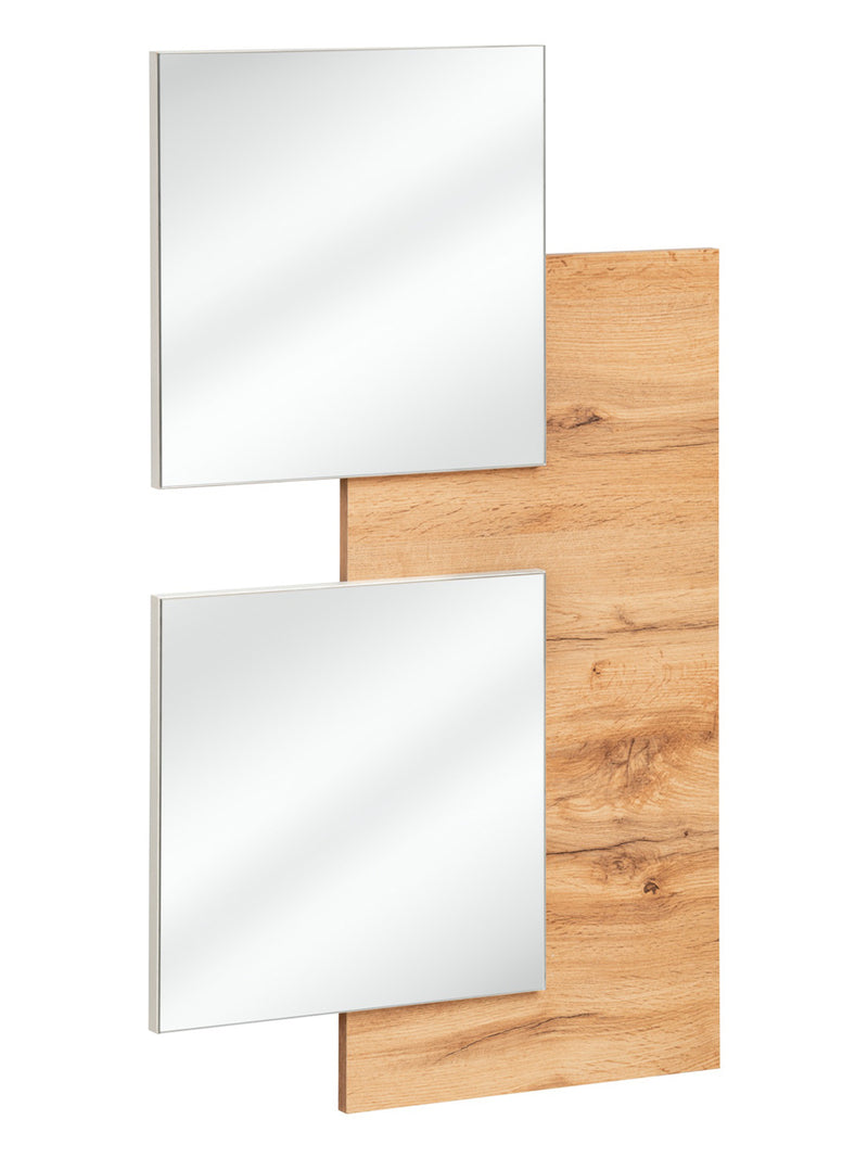 Nicandro - Composizione moderna per ingresso con specchi cm 100x30x170h
