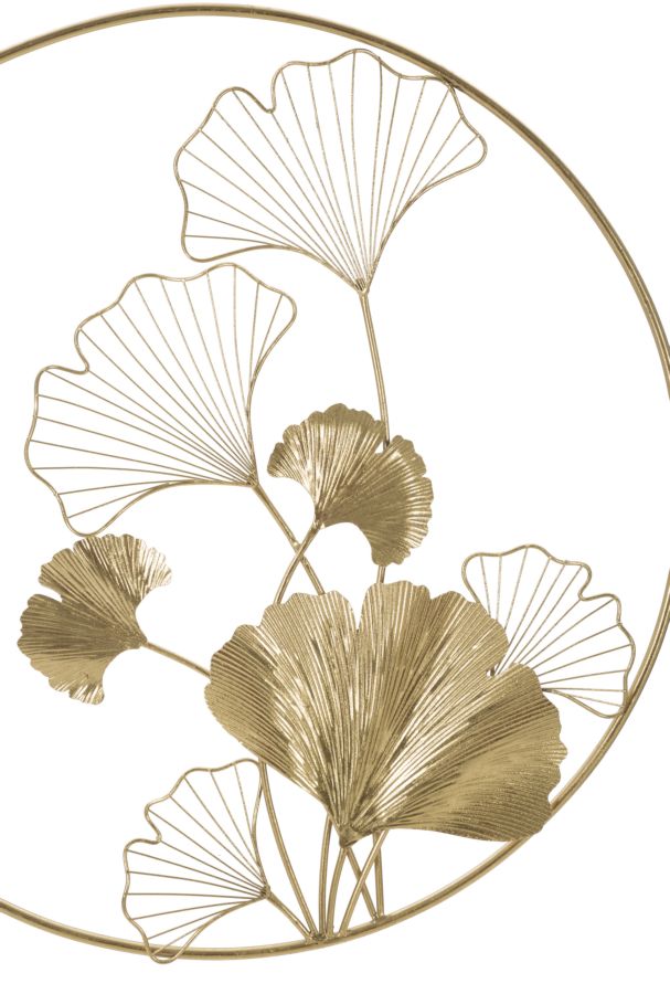 Pannello da parete decorativo in metallo dorato cm 120x4x80h