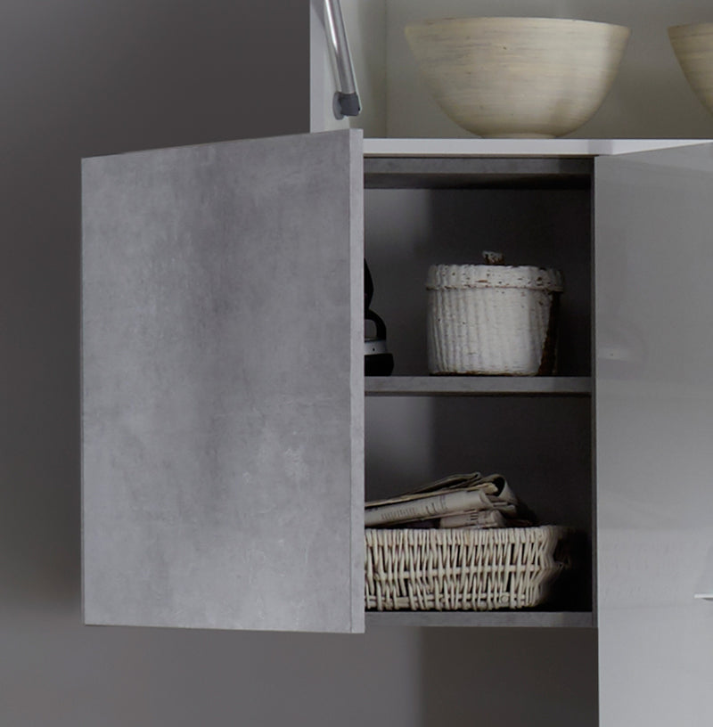 Nausica - Parete da soggiorno con porta tv design contemporaneo - vari colori