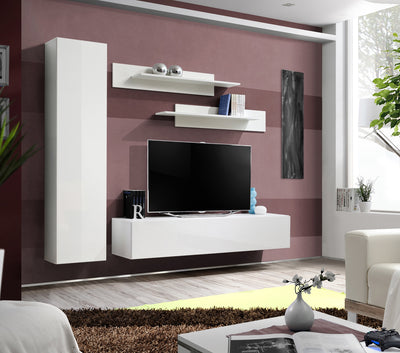 German - Parete attrezzata design pensili sospesi - vari colori