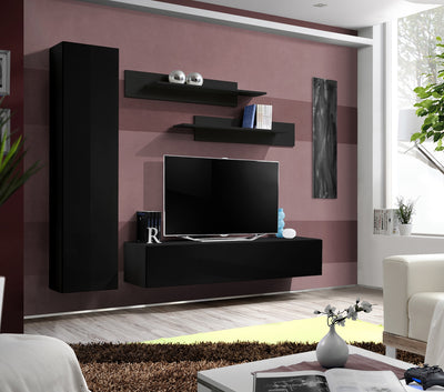 German - Parete attrezzata design pensili sospesi - vari colori