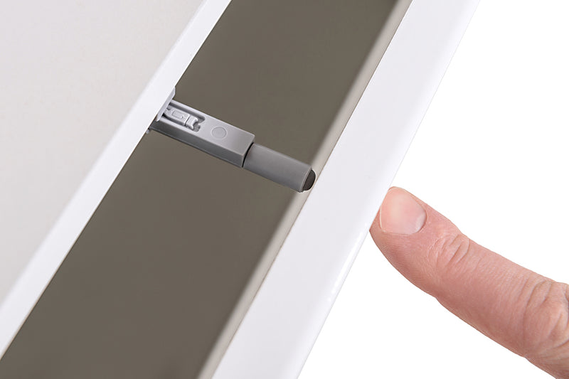 parete moderna componibile colore bianco con vetrine 
