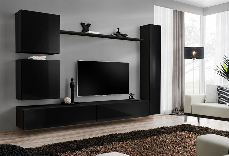 parete design moderno colore nero
