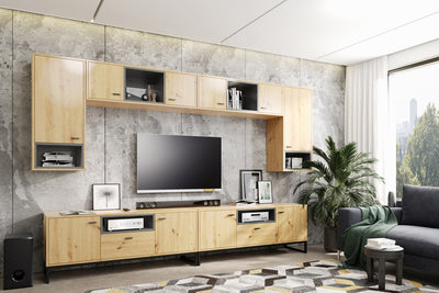 Sevina  - Pensile orizzontale con ante vano in legno cm 105x33x34h - vari colori