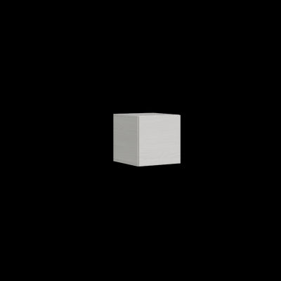 pensile cubo in legno bianco frassino