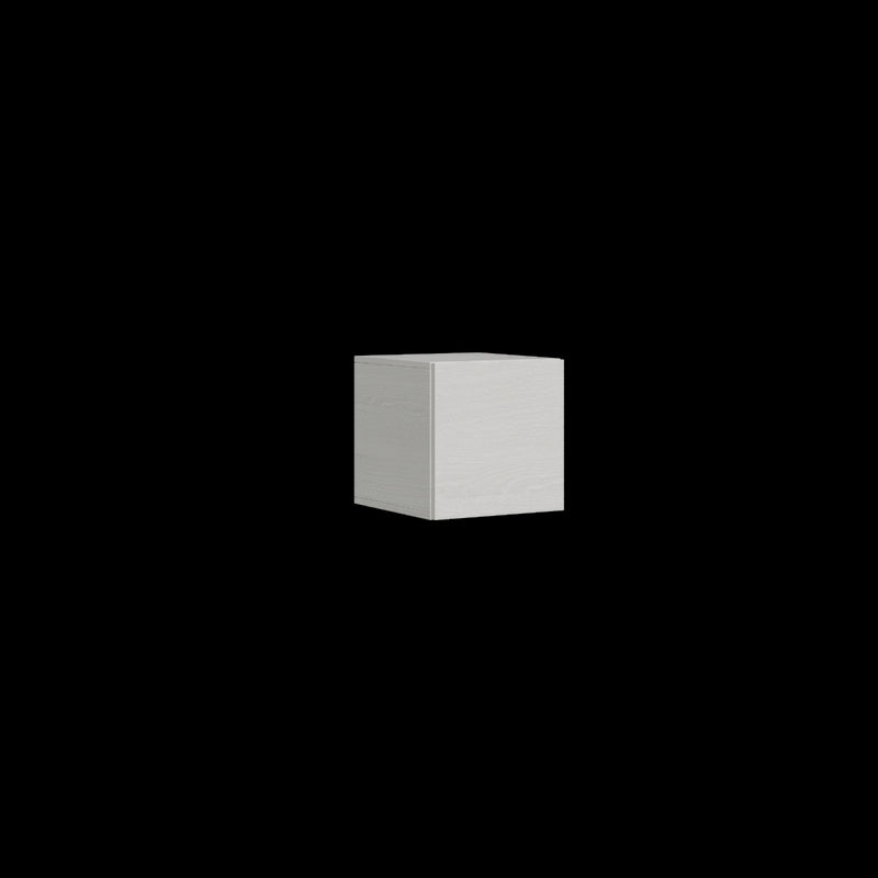 pensile cubo in legno bianco frassino