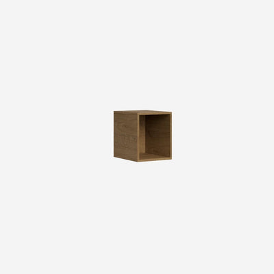 pensile cubo in legno noce