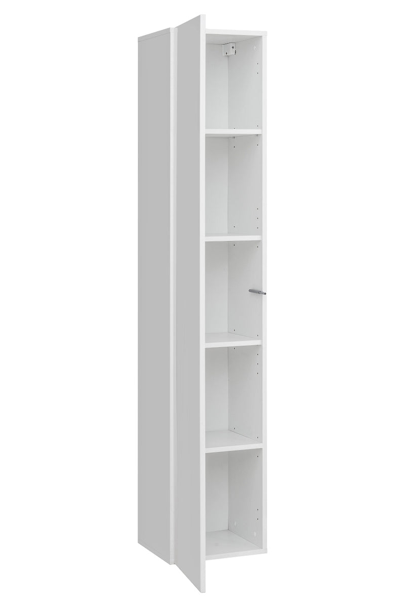 Priamo - Parete moderna attrezzata con pensili sospesi e scaffale - vari colori