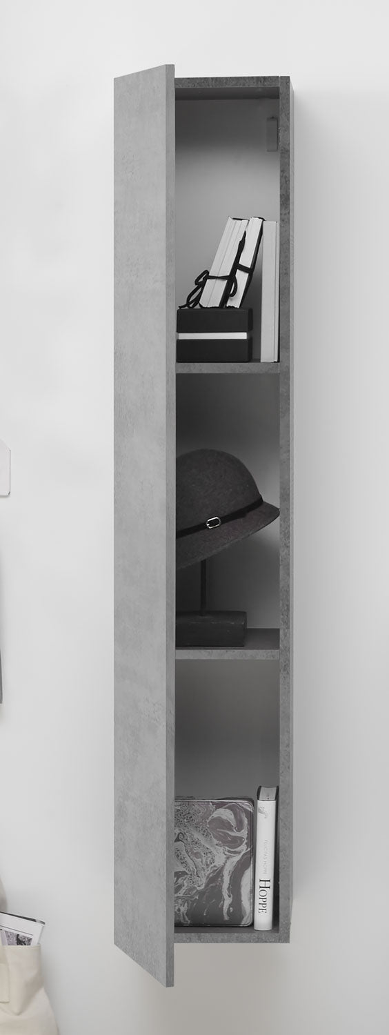 Aldabra - Soggiorno a parete con libreria mobile tv e pensili design moderno - vari colori