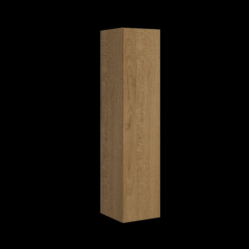pensile verticale in legno bianco quercia natura