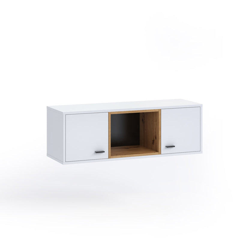 Sevina  - Pensile orizzontale con ante vano in legno cm 105x33x34h - vari colori