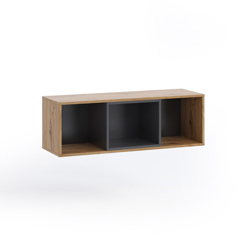 Sevina  - Pensile orizzontale con ante vano in legno cm 105x33x34h - vari colori