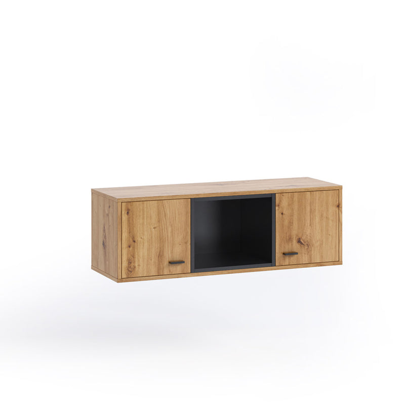 Sevina  - Pensile orizzontale con ante vano in legno cm 105x33x34h - vari colori