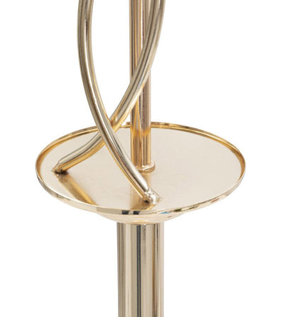 Piantana design in metallo verniciato oro paralume colore nero cm Ø 38x167h