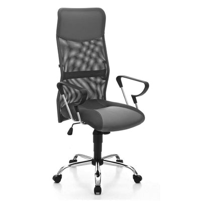 Poltrona direzionale da ufficio regolabile base in metallo cm 62x62x118/129h
