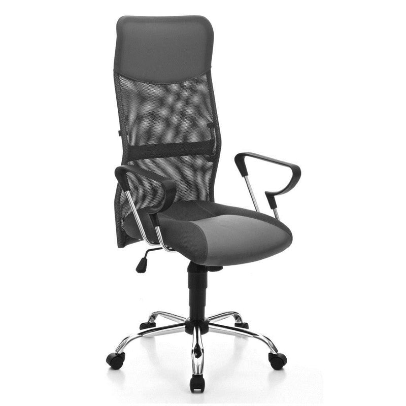 Poltrona direzionale da ufficio regolabile base in metallo cm 62x62x118/129h