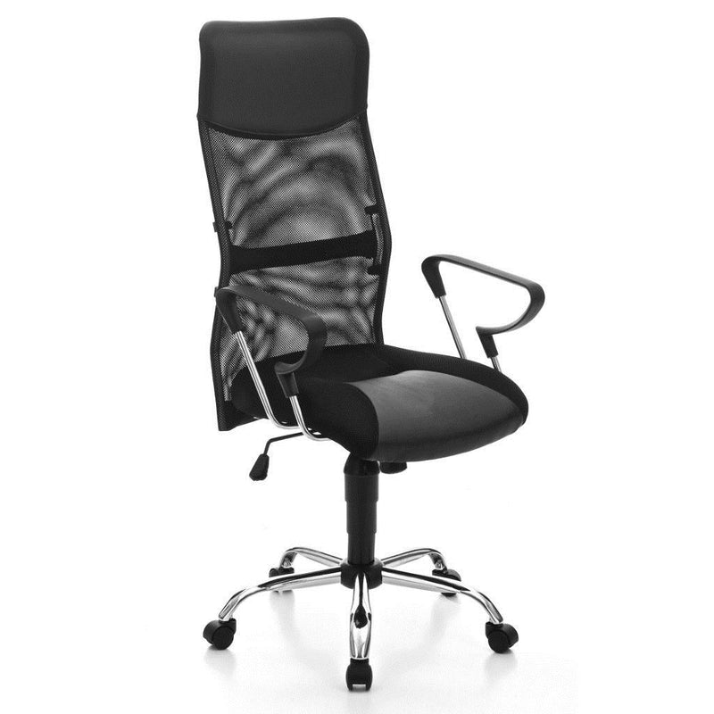 Poltrona direzionale da ufficio regolabile base in metallo cm 62x62x118/129h