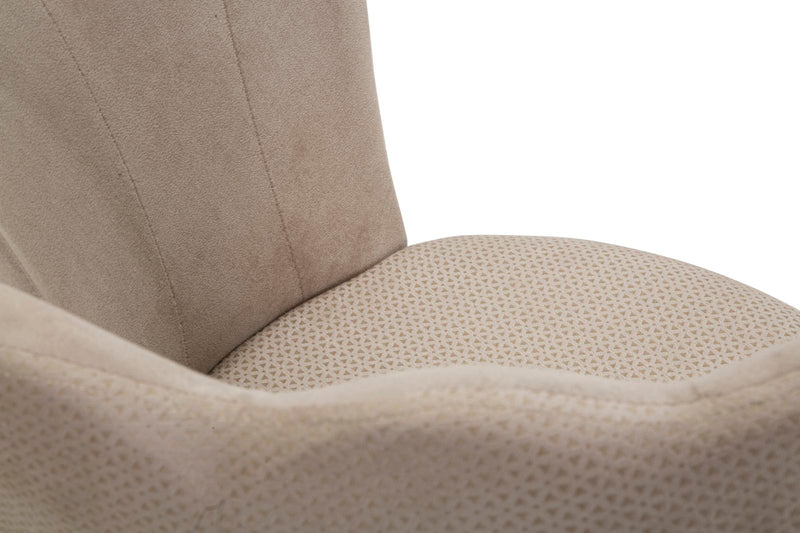 sedia poltroncina in tessuto colore crema modello fiore