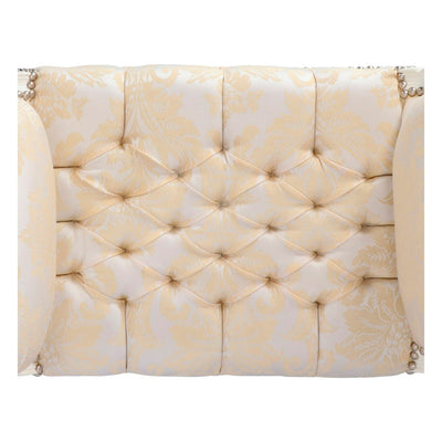 Panchetta barocco da ingresso gambe in legno colore bianco seduta in ecopelle cm 90x45x70h