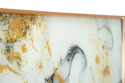 Quadro moderno orizzontale lungo design astratto cm 120x3x40h