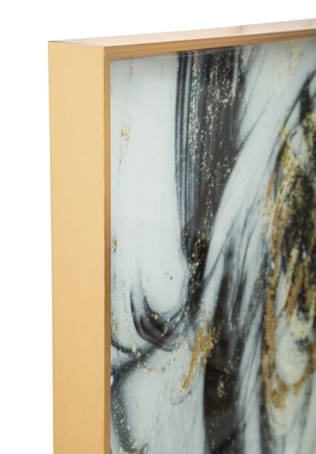 Quadro moderno orizzontale lungo design astratto cm 120x3x40h