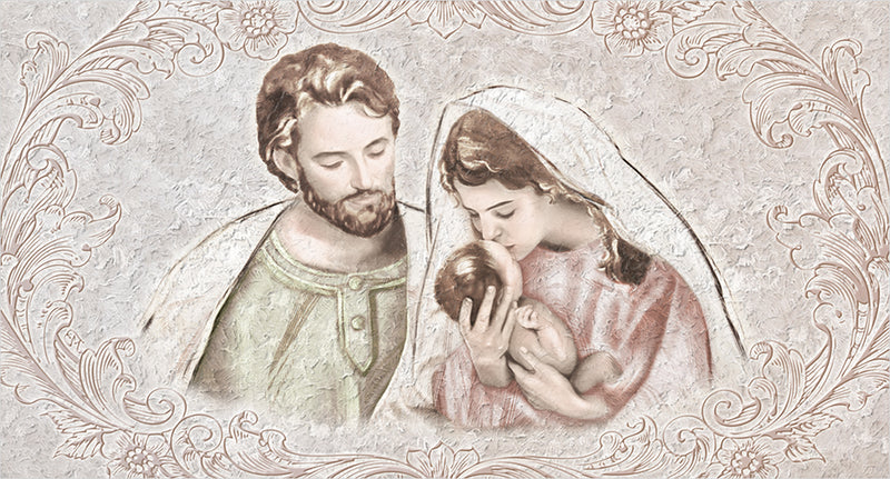 Quadro da parete religioso stampa su tela materico design moderno - varie misure