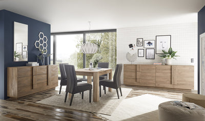 sala completa moderna mobili in legno finitura Mercure