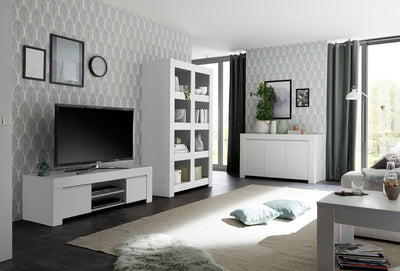 salotto completo design moderno mobili bianco opaco