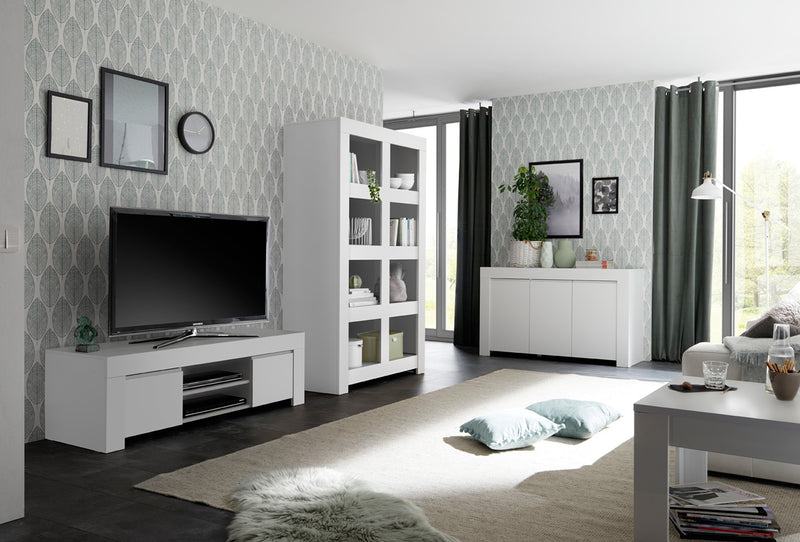 salotto completo design moderno mobili bianco opaco