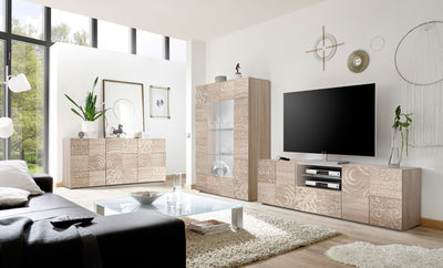 soggiorno completo moderno rovere serigrafato