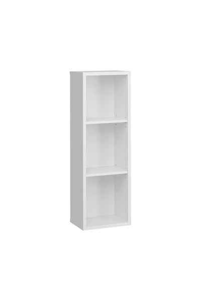 parete attrezzata sospesa moderna colore bianco e nero