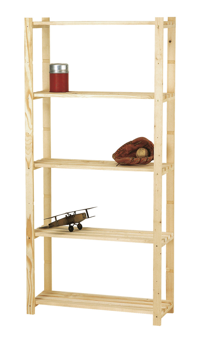 Scaffale in legno di abete massello finitura naturale 3 ripiani - varie misure