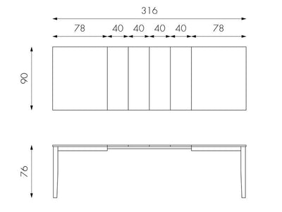 tavolo moderno bianco 