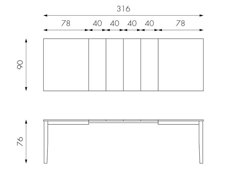 tavolo moderno bianco 