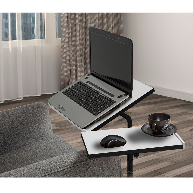 Scrivania altezza regolabile per computer pc in legno e metallo cm 67x46x87h - vari colori