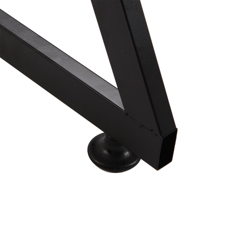 Scrivania moderna porta pc in metallo piano con stampa cm 76x51x76h