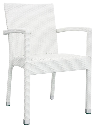 Set da 2 Poltroncina sedia con braccioli in polyrattan cm 47x43x85h - vari colori