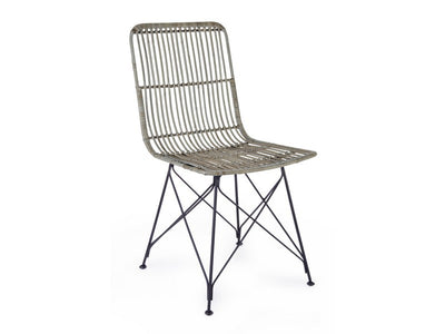 sedia da esterno kubu grigio