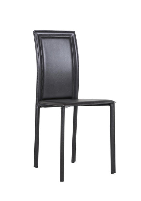 Set da 4 Sedia design da salotto in cuoio rigenerato - vari colori