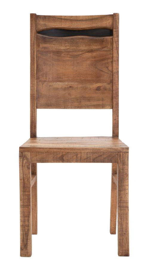 sedia in legno di acacia stile country industrial