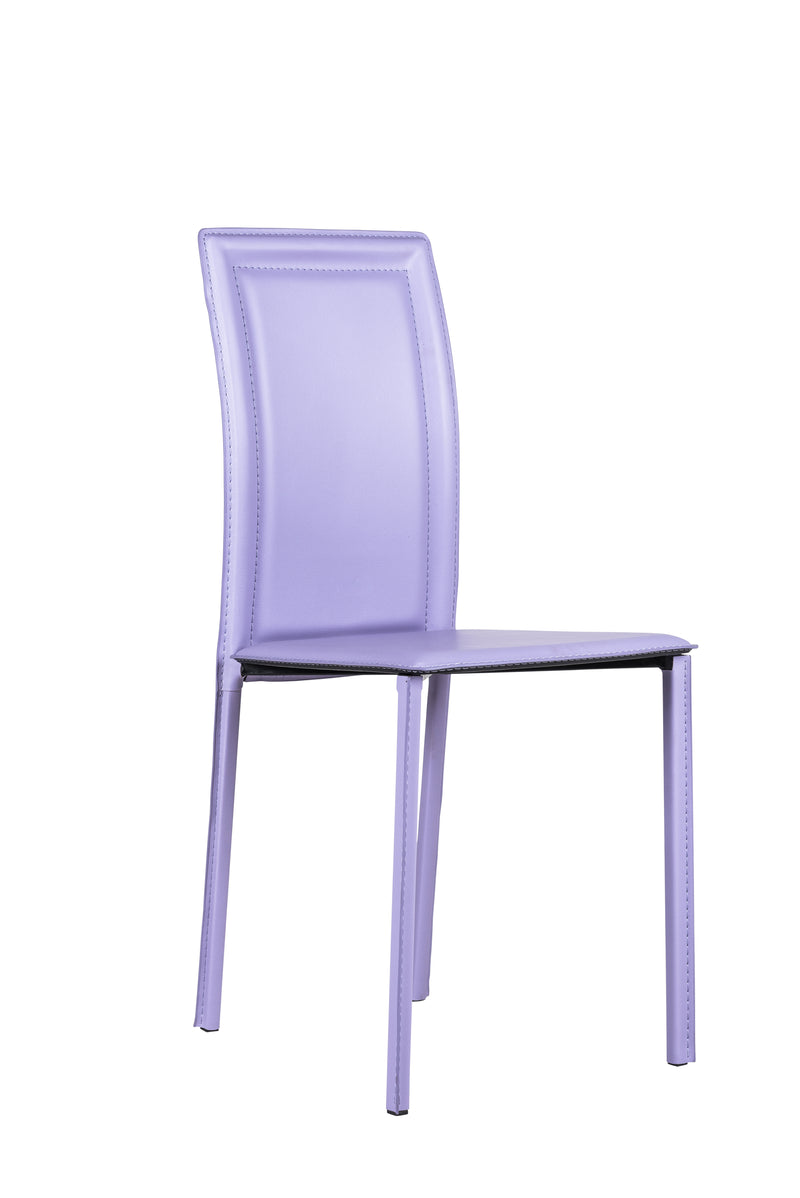 Set da 4 Sedia design da salotto in cuoio rigenerato - vari colori