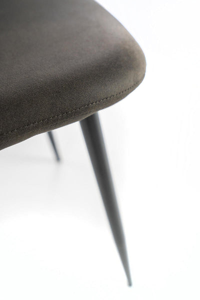 sedia moderna vintage in similpelle effetto invecchiato grigio