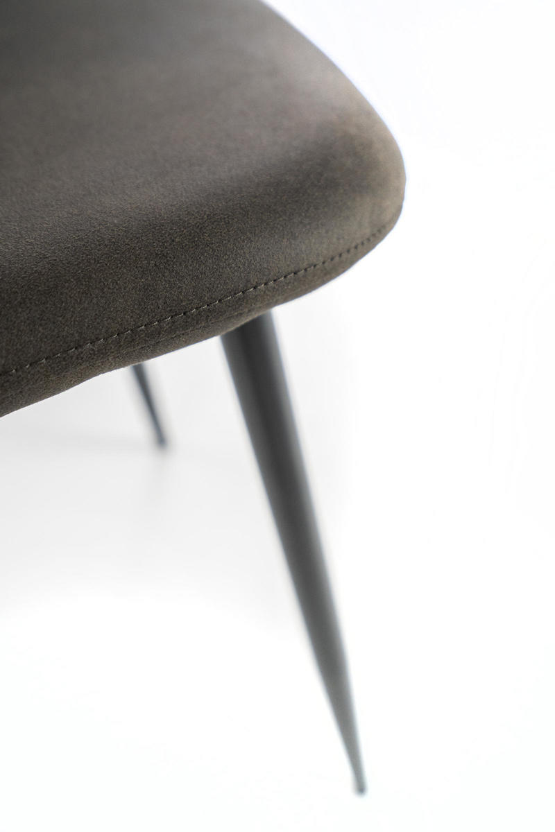 sedia moderna vintage in similpelle effetto invecchiato grigio
