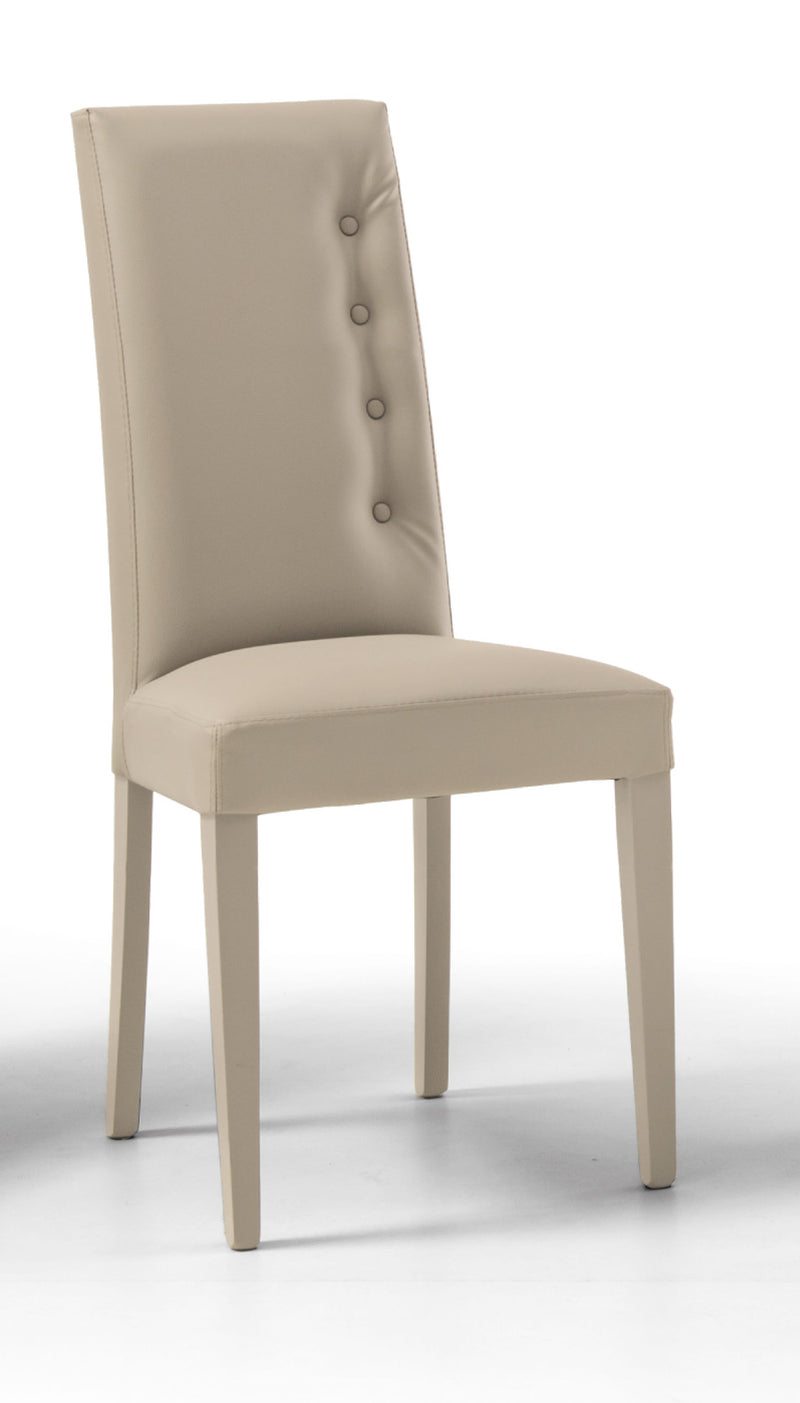 Kadon - Set da 2 Sedia imbottita in legno rivestita in ecopelle cm 46x43x100h - vari colori
