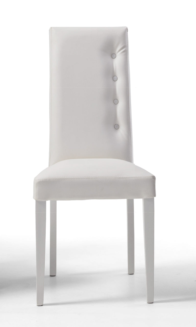 Kadon - Set da 2 Sedia imbottita in legno rivestita in ecopelle cm 46x43x100h - vari colori