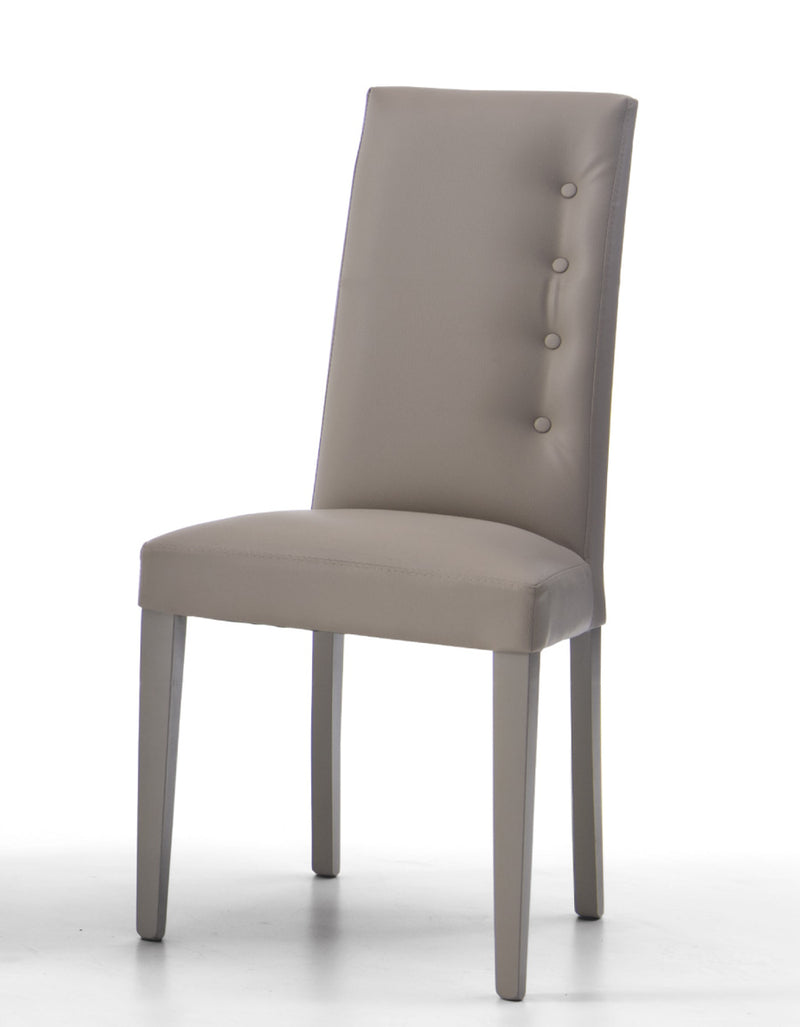 Kadon - Set da 2 Sedia imbottita in legno rivestita in ecopelle cm 46x43x100h - vari colori