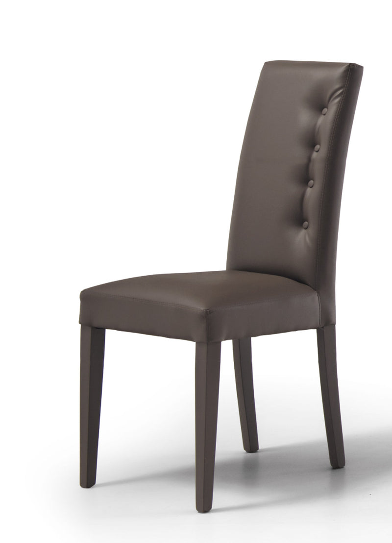 Kadon - Set da 2 Sedia imbottita in legno rivestita in ecopelle cm 46x43x100h - vari colori