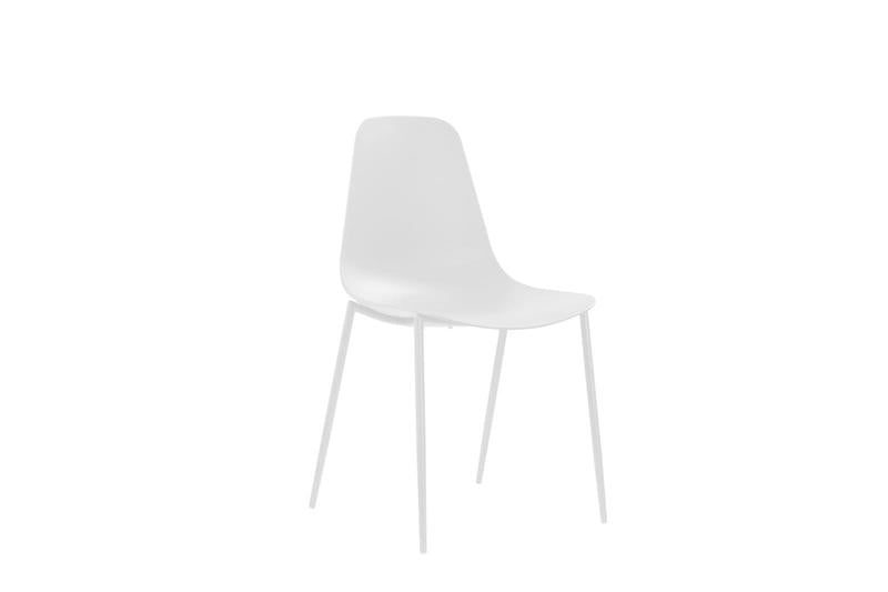 sedia moderna scocca in polipropilene colore bianco