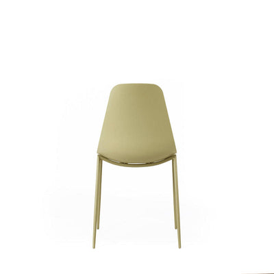 sedia moderna scocca in polipropilene colore giallo